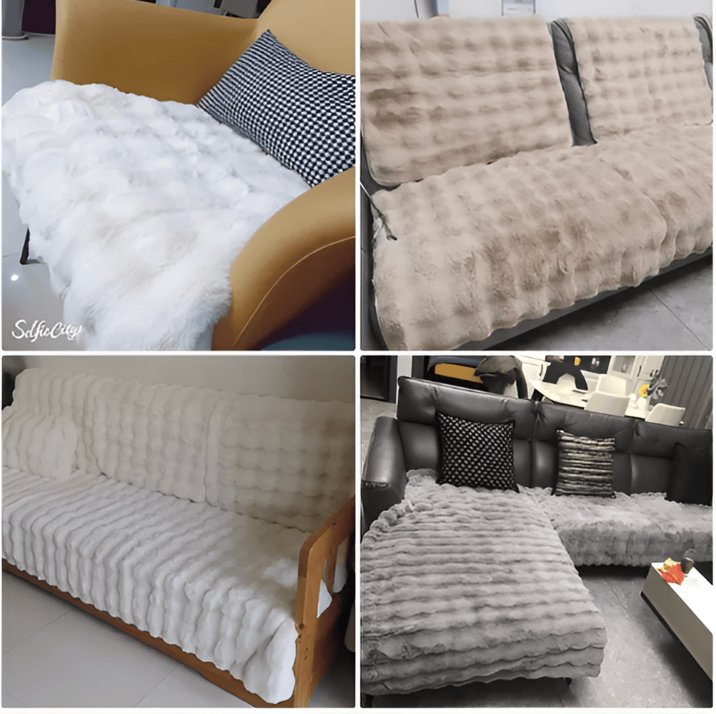 Housse de canapé en peluche douce – protection et confort adaptés aux animaux de compagnie
