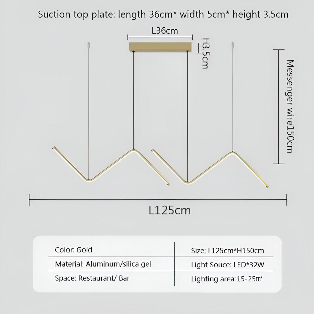 Suspension LED triangulaire dimmable