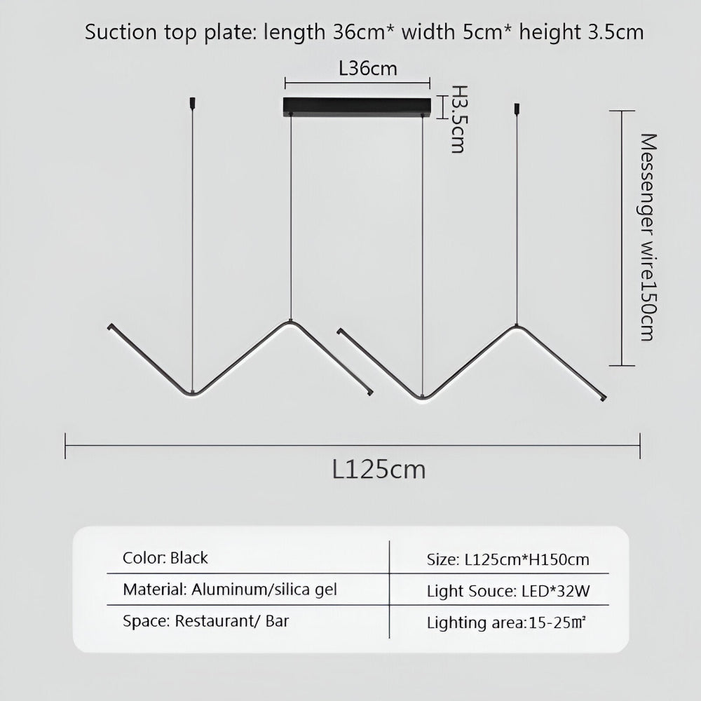 Suspension LED triangulaire dimmable