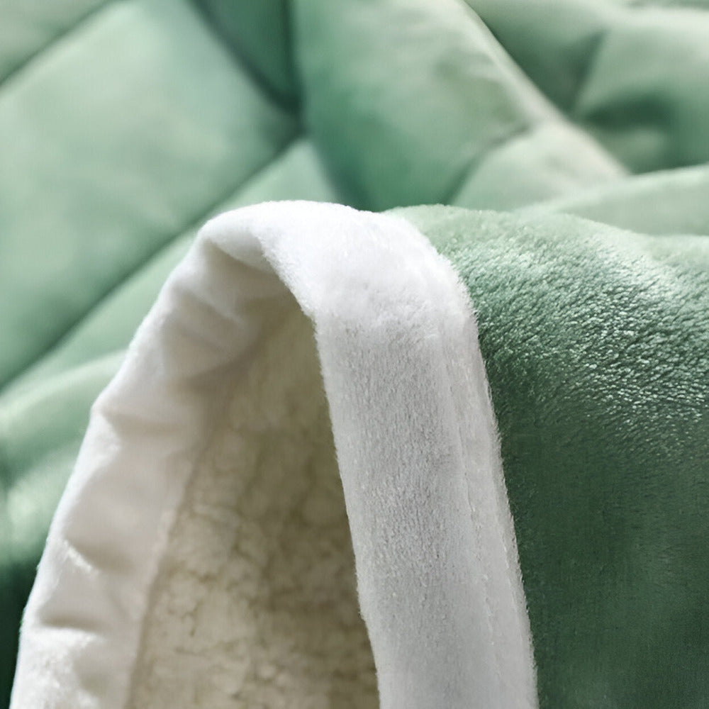 Couverture en polaire sherpa – plaid super doux et chaud pour canapé et lit