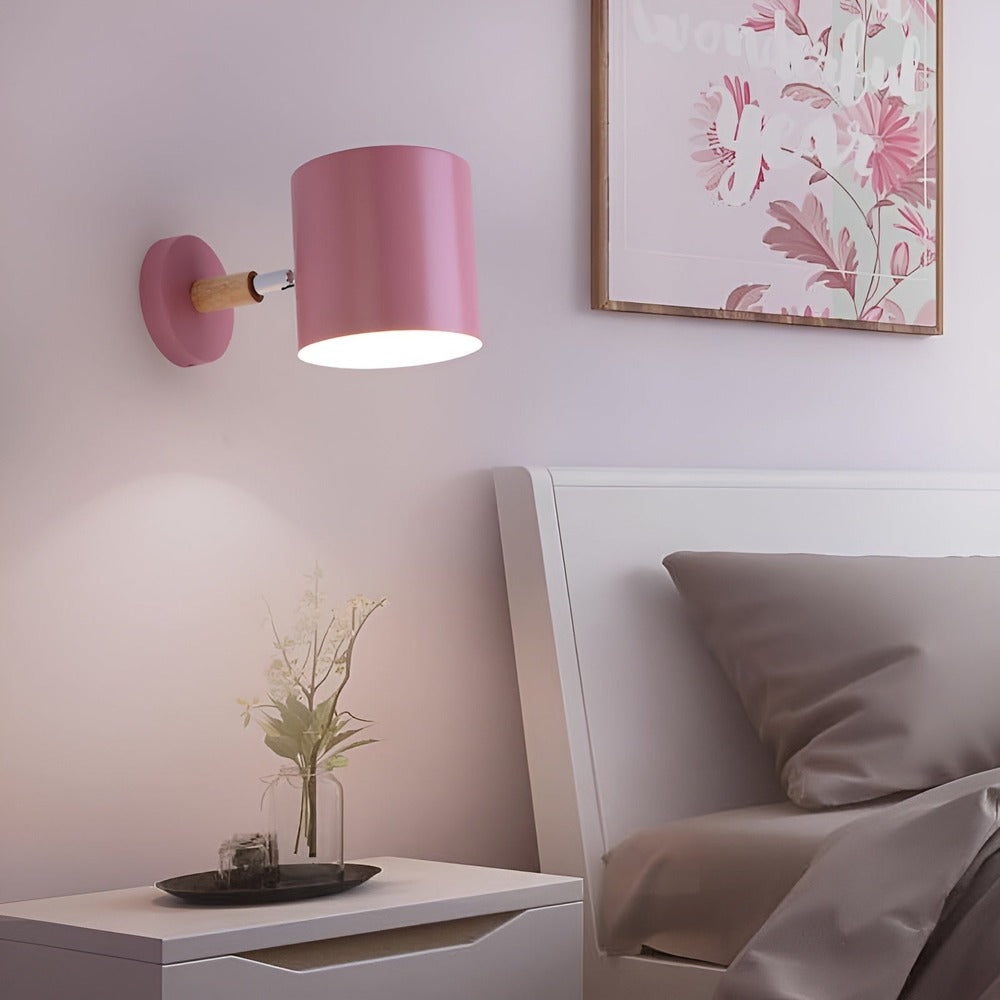 Applique murale en couleurs pastel – design nordique avec lumière réglable