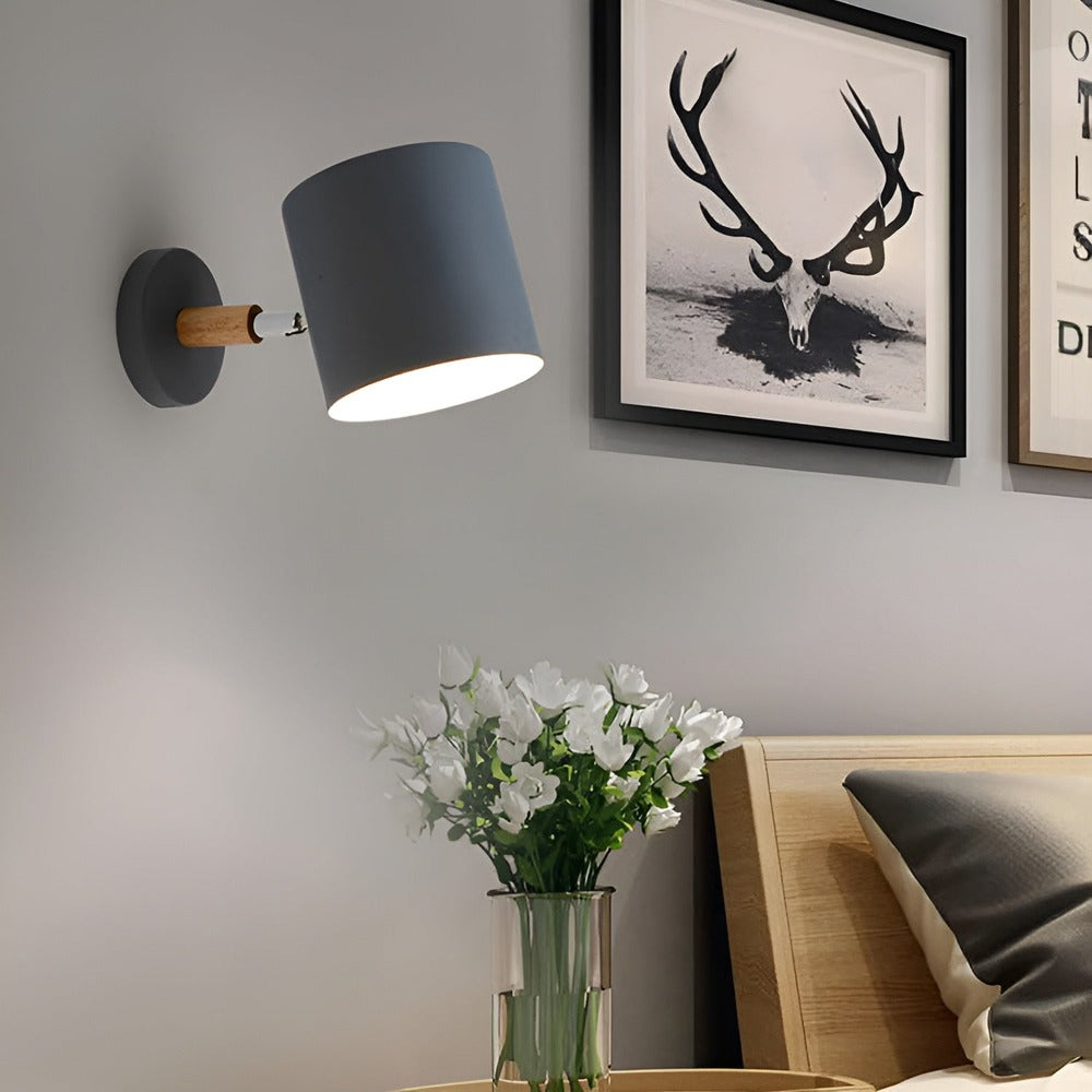 Applique murale en couleurs pastel – design nordique avec lumière réglable