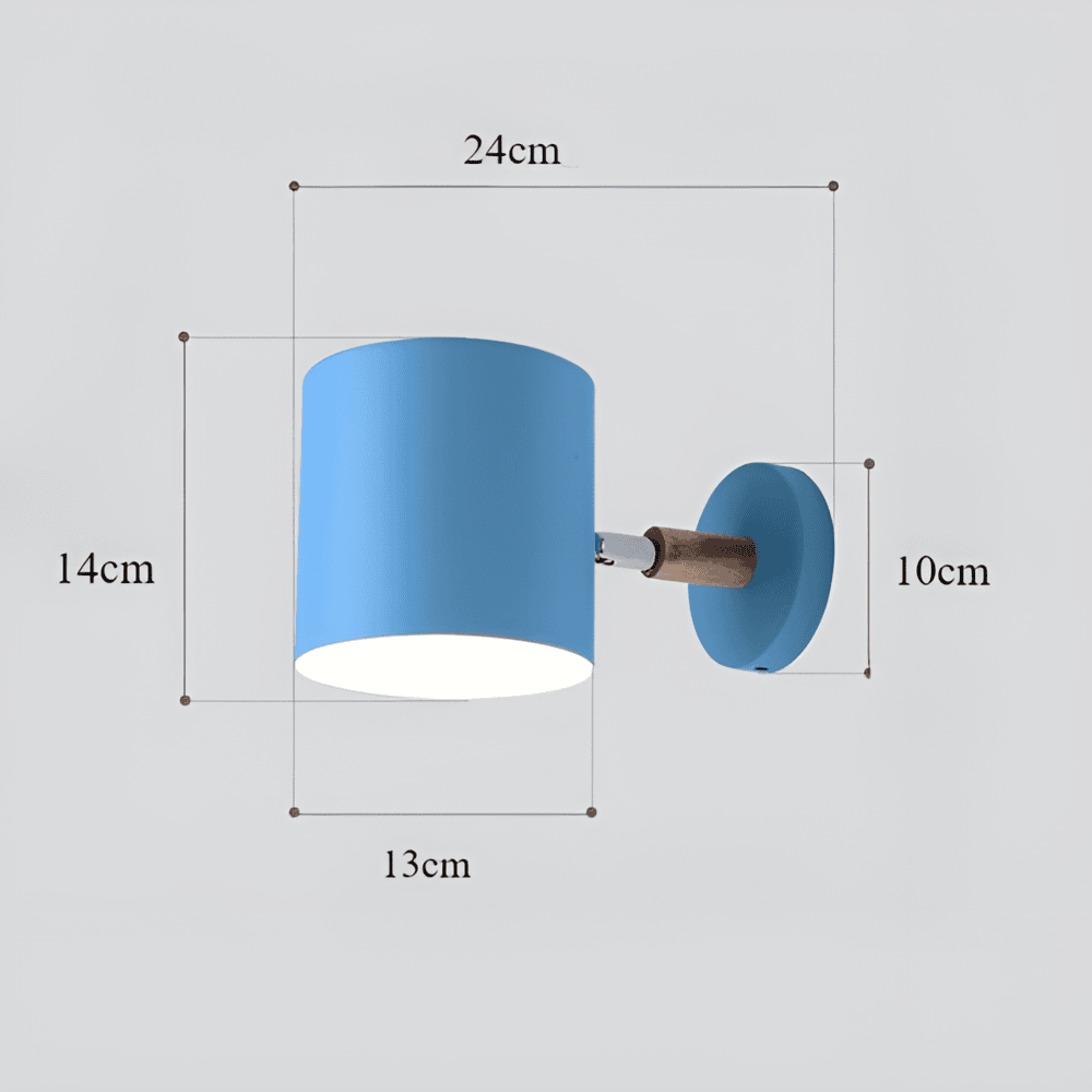 Applique murale en couleurs pastel – design nordique avec lumière réglable