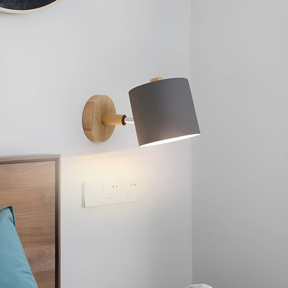 Applique murale en couleurs pastel – design nordique avec lumière réglable