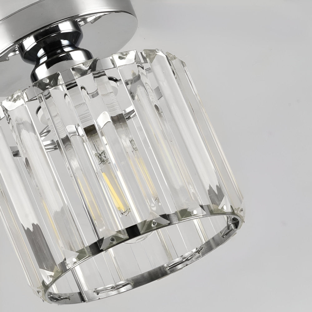 Crystalon Plafonnier – Plafonnier Moderne Minimaliste avec Détails en Cristal