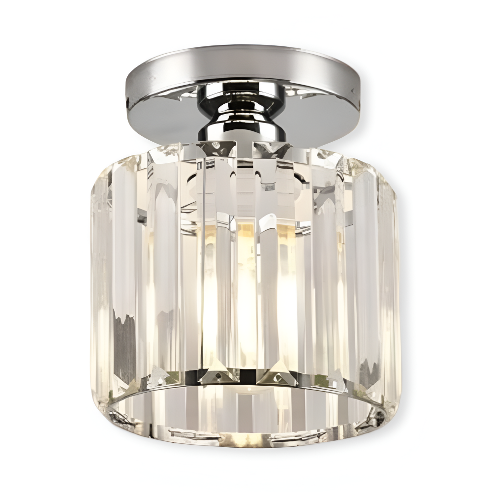 Crystalon Plafonnier – Plafonnier Moderne Minimaliste avec Détails en Cristal