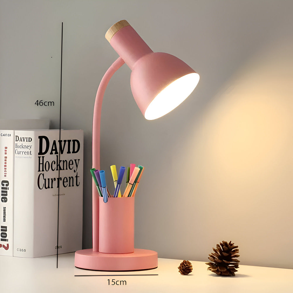 Penluxa – Lampe de bureau moderne nordique avec porte-stylo et éclairage LED