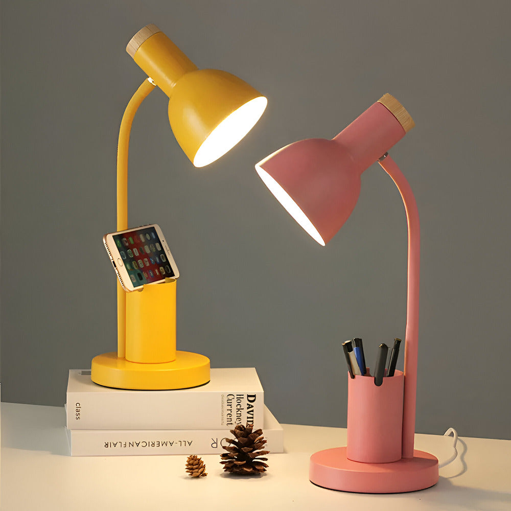 Penluxa – Lampe de bureau moderne nordique avec porte-stylo et éclairage LED
