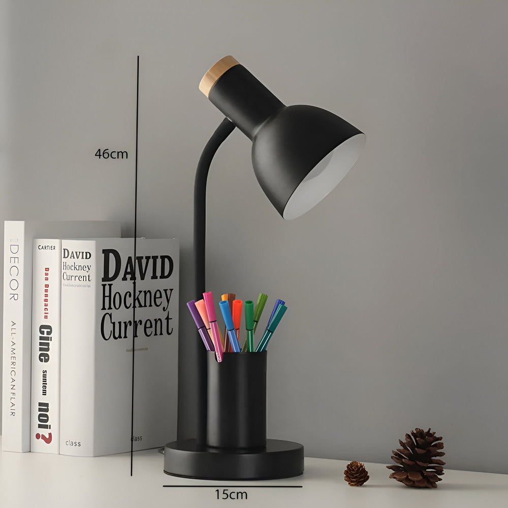 Penluxa – Lampe de bureau moderne nordique avec porte-stylo et éclairage LED