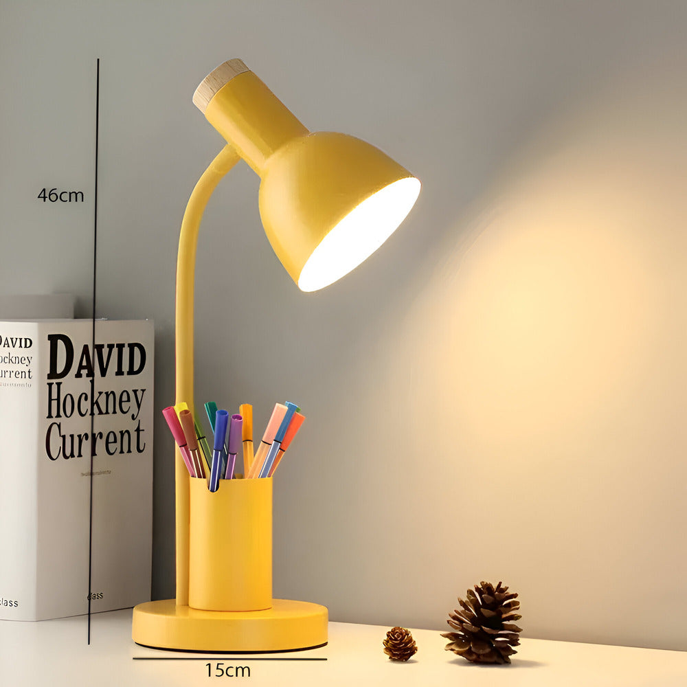 Penluxa – Lampe de bureau moderne nordique avec porte-stylo et éclairage LED