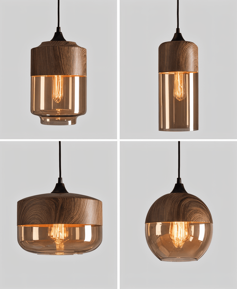 Glasoria Pendel – Lampe à suspension rétro moderne en verre