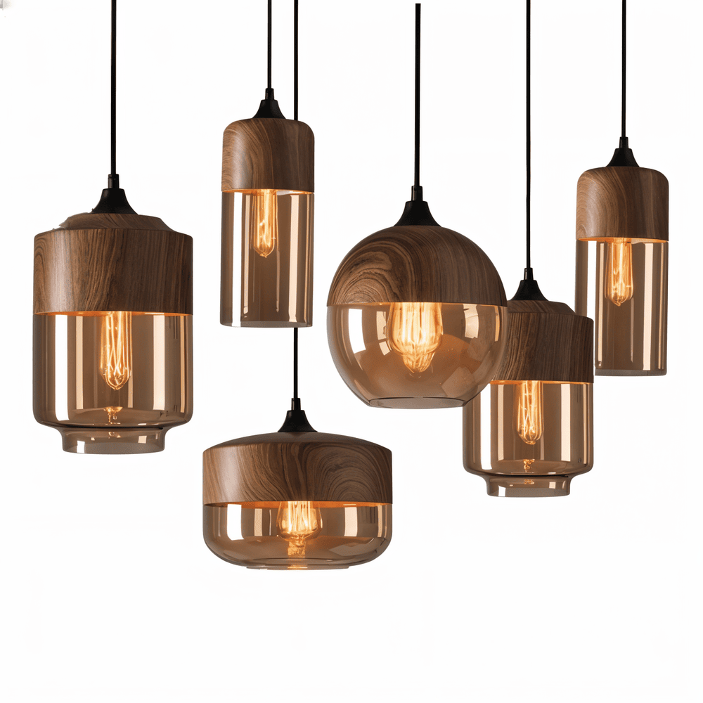 Glasoria Pendel – Lampe à suspension rétro moderne en verre
