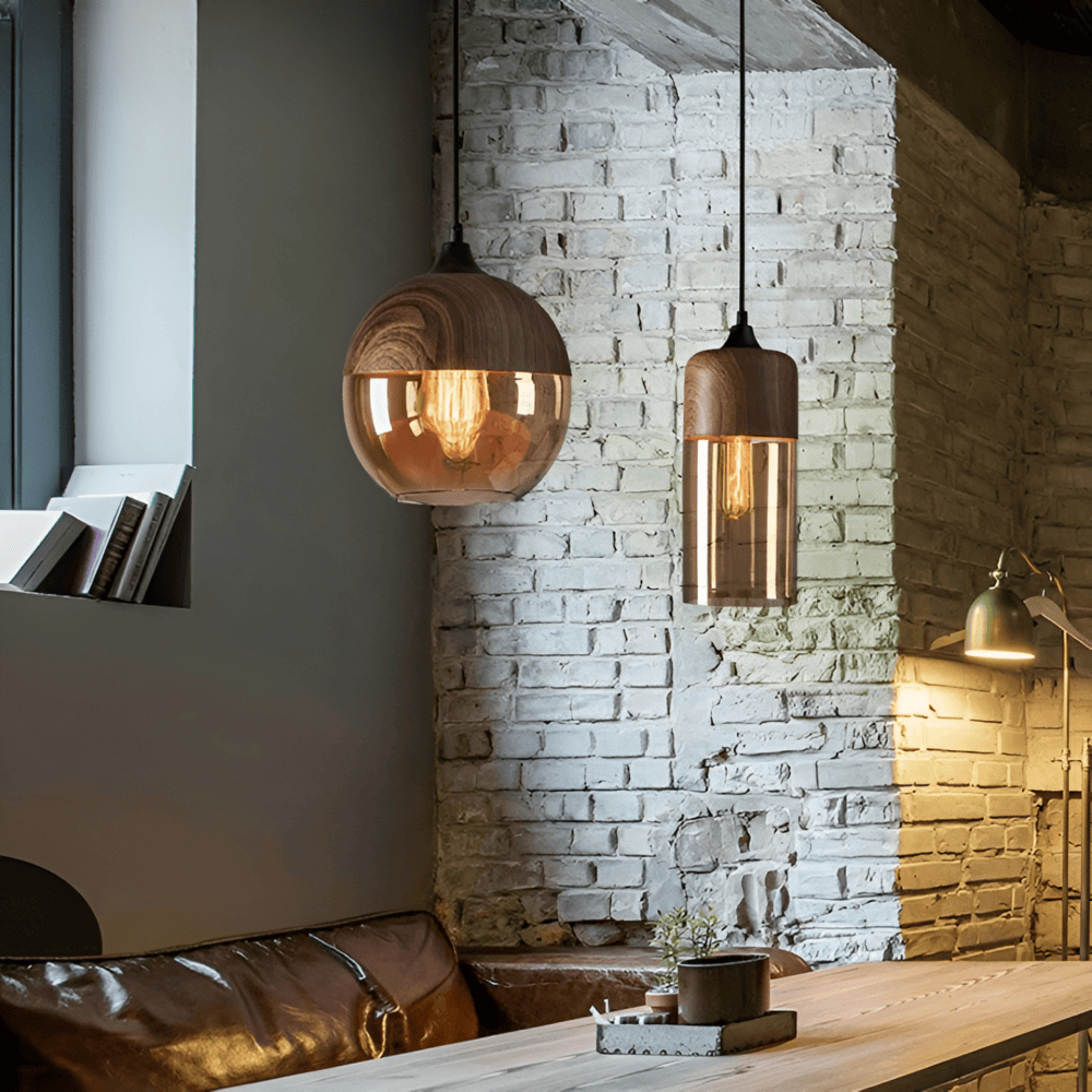 Glasoria Pendel – Lampe à suspension rétro moderne en verre