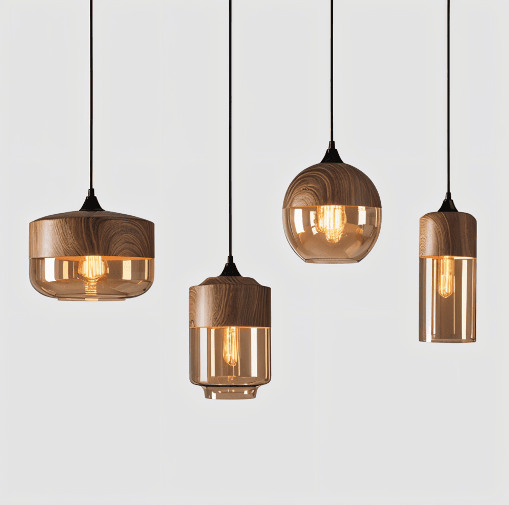 Glasoria Pendel – Lampe à suspension rétro moderne en verre