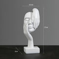 Sculpture abstraite au design moderne – décoration élégante en résine