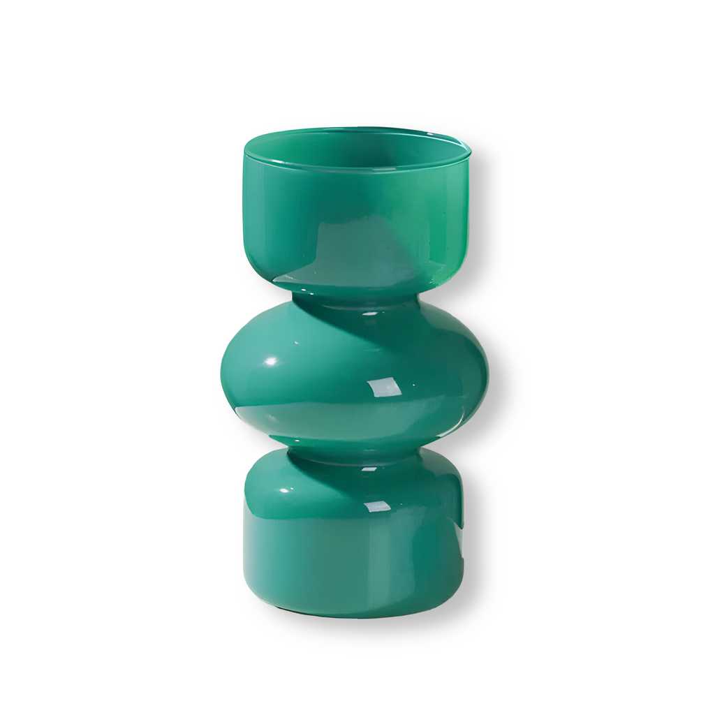 Vases en verre nordiques polyvalents de différentes couleurs pour une décoration élégante