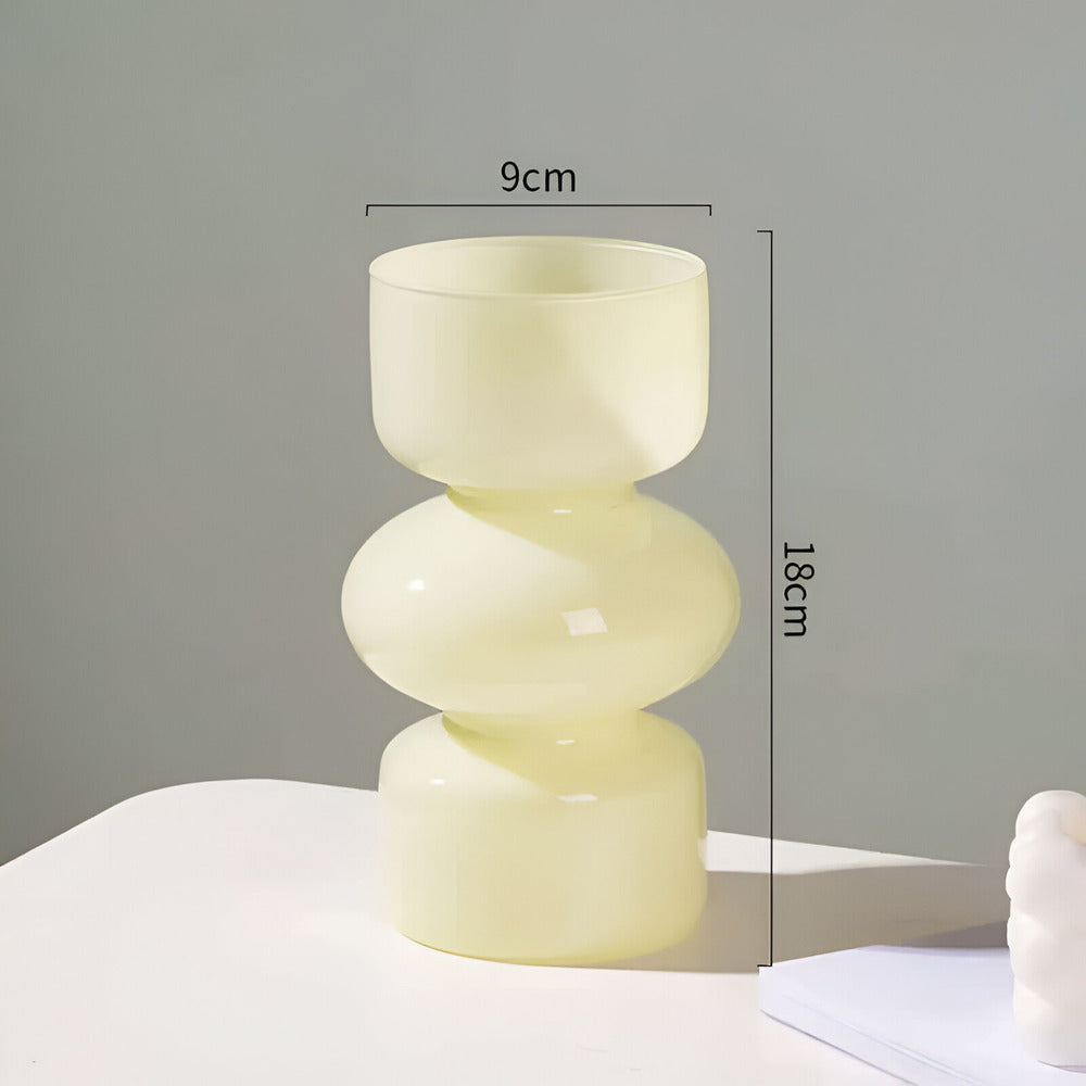 Vases en verre nordiques polyvalents de différentes couleurs pour une décoration élégante