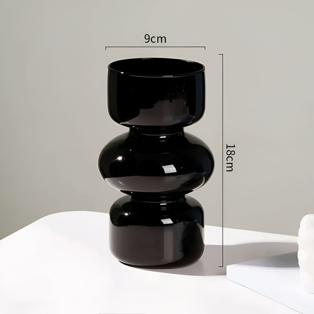 Vases en verre nordiques polyvalents de différentes couleurs pour une décoration élégante