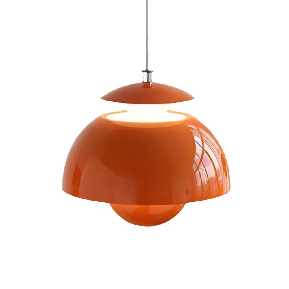 Suspension en design floral – lampe en métal nordique rétro