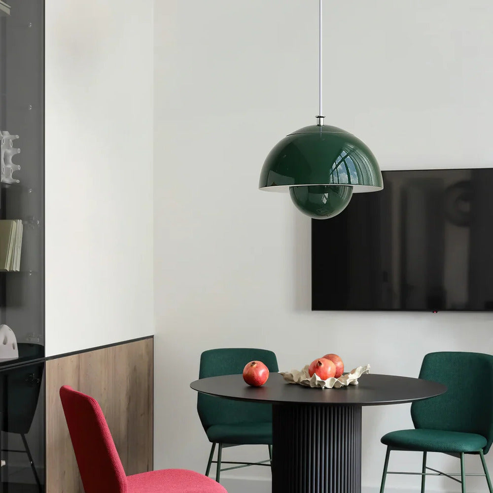 Suspension en design floral – lampe en métal nordique rétro