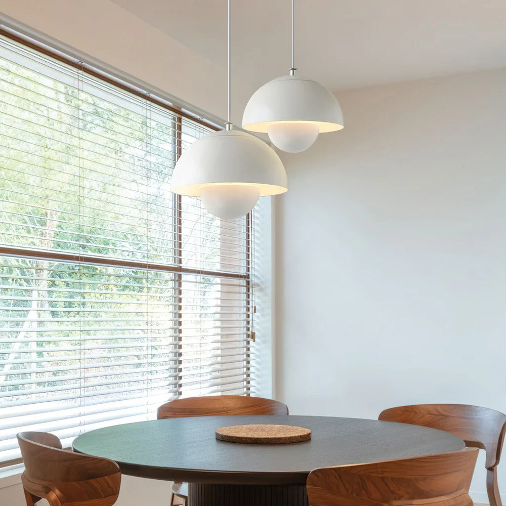 Suspension en design floral – lampe en métal nordique rétro