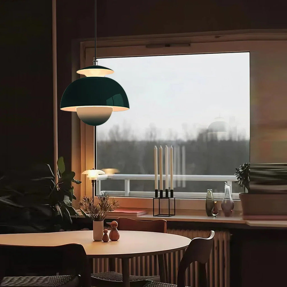 Suspension en design floral – lampe en métal nordique rétro