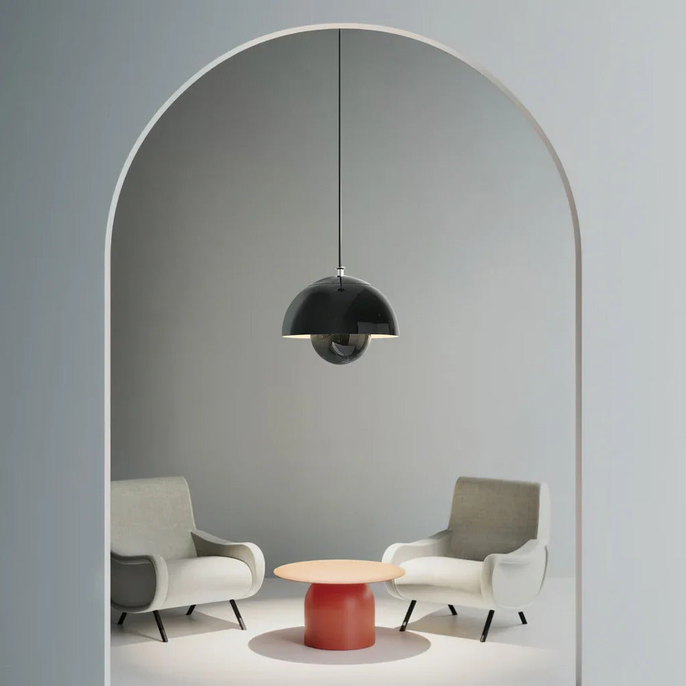 Suspension en design floral – lampe en métal nordique rétro