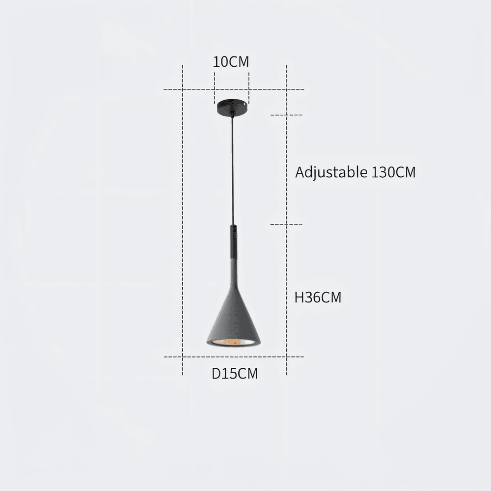 Luminaires Pendants Coniques Moderna - Lampe de Plafond Nordique