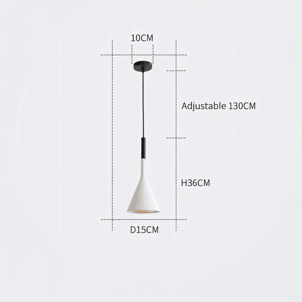 Luminaires Pendants Coniques Moderna - Lampe de Plafond Nordique