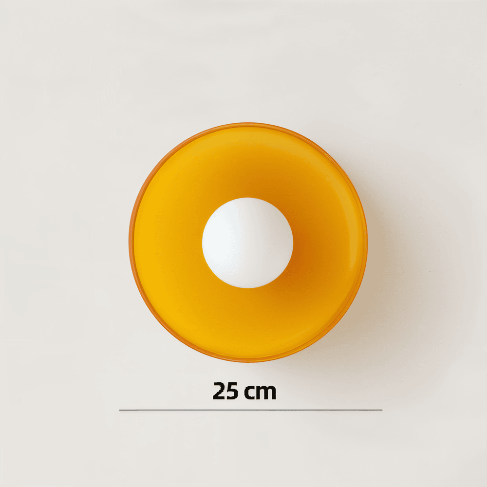 OrangeBeam Nordic Plafonnier - Plafonniers en Verre Mi-Haut