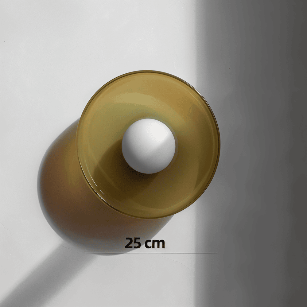OrangeBeam Nordic Plafonnier - Plafonniers en Verre Mi-Haut