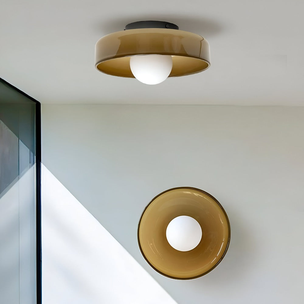 OrangeBeam Nordic Plafonnier - Plafonniers en Verre Mi-Haut
