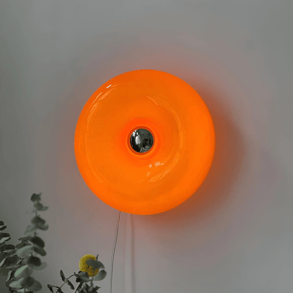 LumoLoop – Lampe en Verre Nordique au Design Donut pour Mur & Table