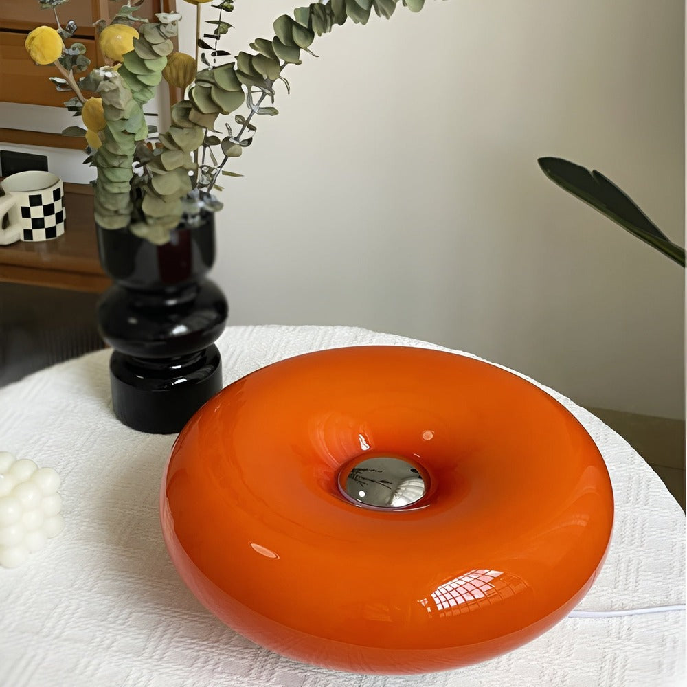 LumoLoop – Lampe en Verre Nordique au Design Donut pour Mur & Table