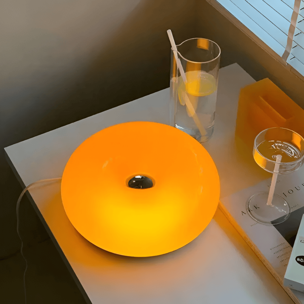 LumoLoop – Lampe en Verre Nordique au Design Donut pour Mur & Table