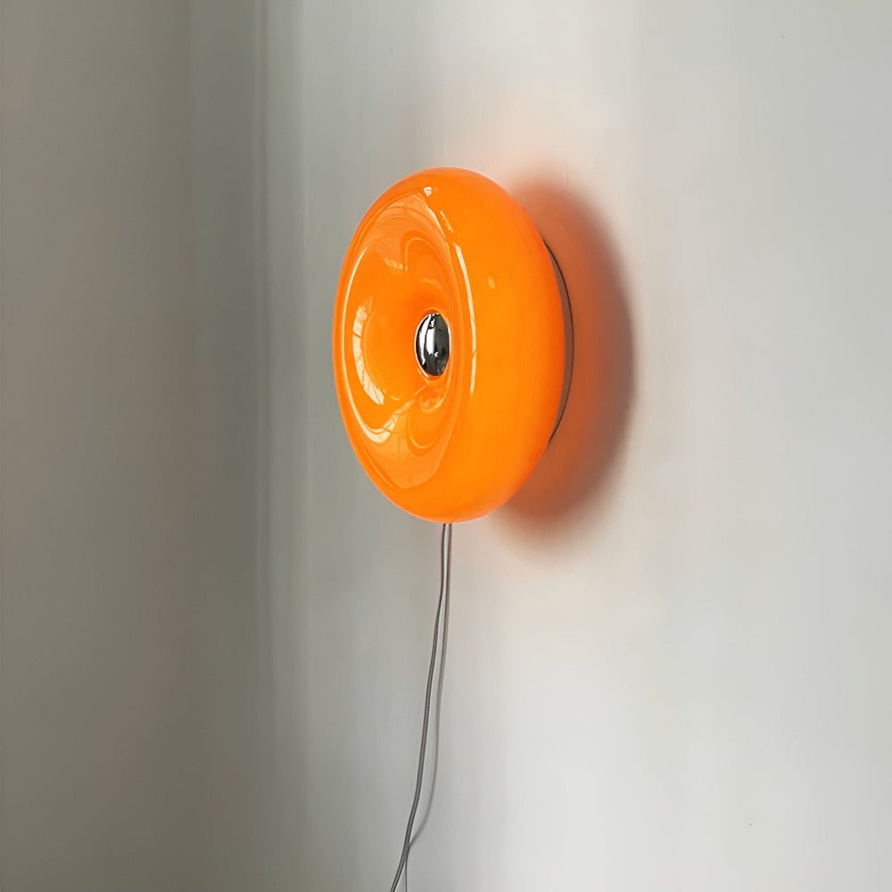 LumoLoop – Lampe en Verre Nordique au Design Donut pour Mur & Table
