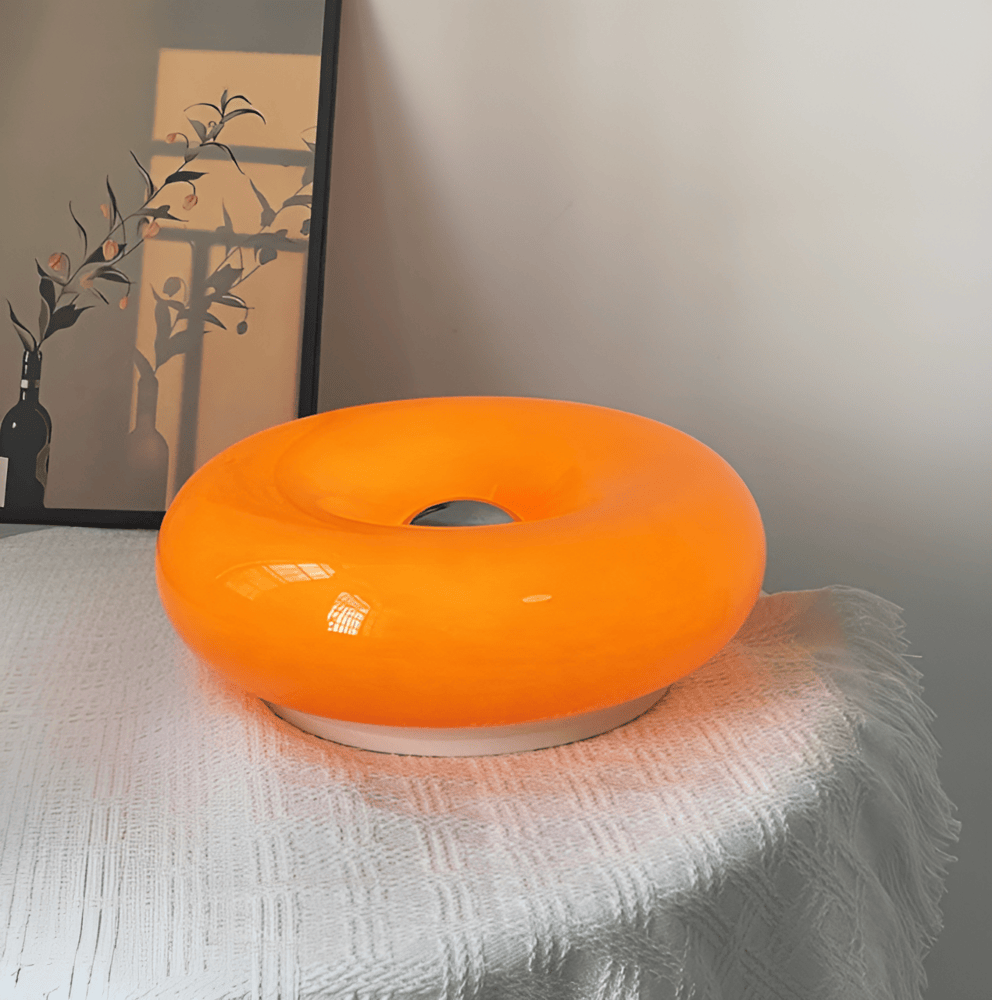 LumoLoop – Lampe en Verre Nordique au Design Donut pour Mur & Table