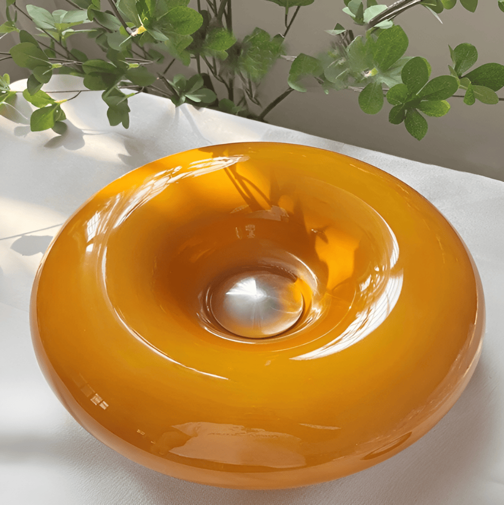 LumoLoop – Lampe en Verre Nordique au Design Donut pour Mur & Table