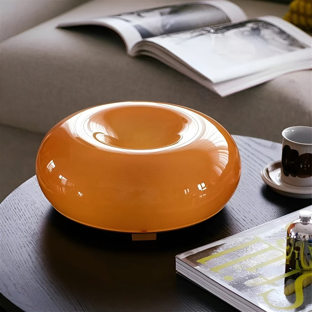 LumoLoop – Lampe en Verre Nordique au Design Donut pour Mur & Table