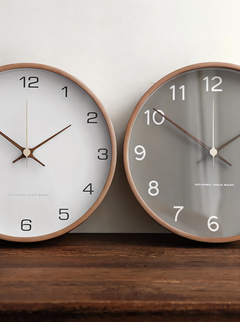 TimberOrb – Horloge Murale Ronde en Bois avec Mécanisme à Quartz Silencieux