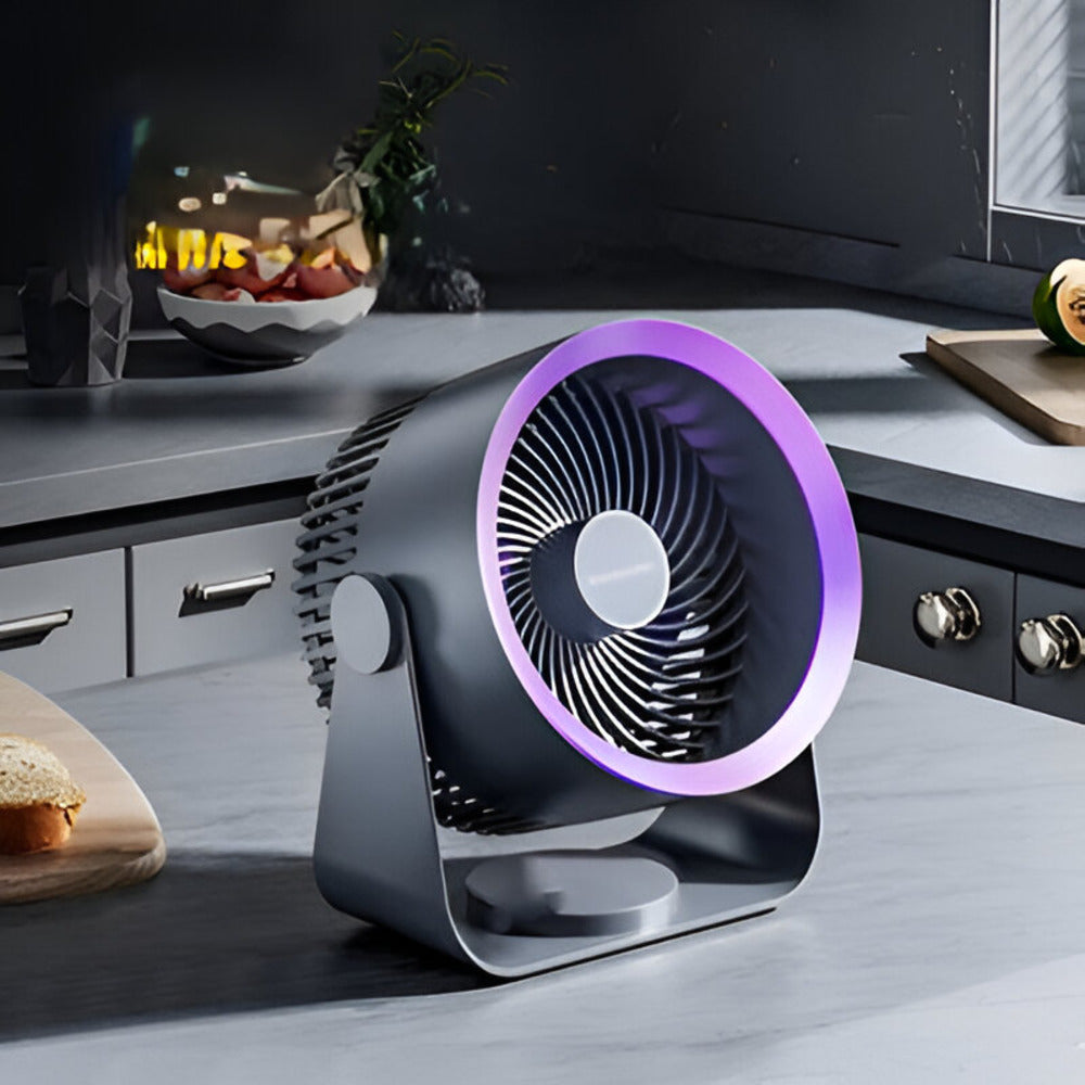 Ventilateur de table oscillant compact pour la maison et le bureau