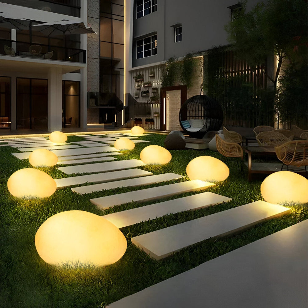 Rocklume – Lampe de jardin LED réaliste avec énergie solaire