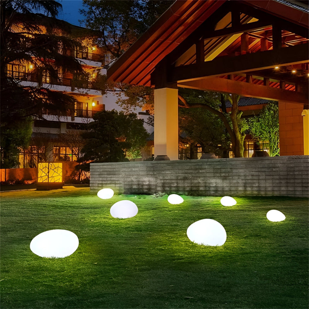 Rocklume – Lampe de jardin LED réaliste avec énergie solaire