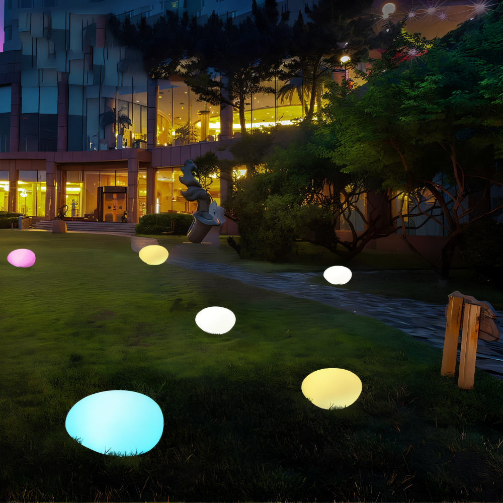 Rocklume – Lampe de jardin LED réaliste avec énergie solaire