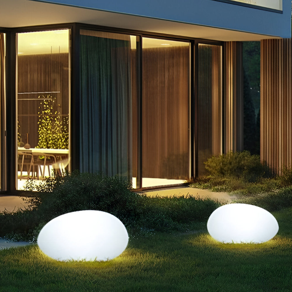Rocklume – Lampe de jardin LED réaliste avec énergie solaire