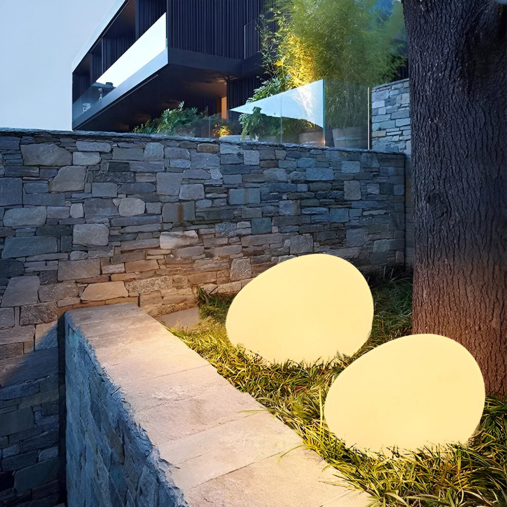 Rocklume – Lampe de jardin LED réaliste avec énergie solaire