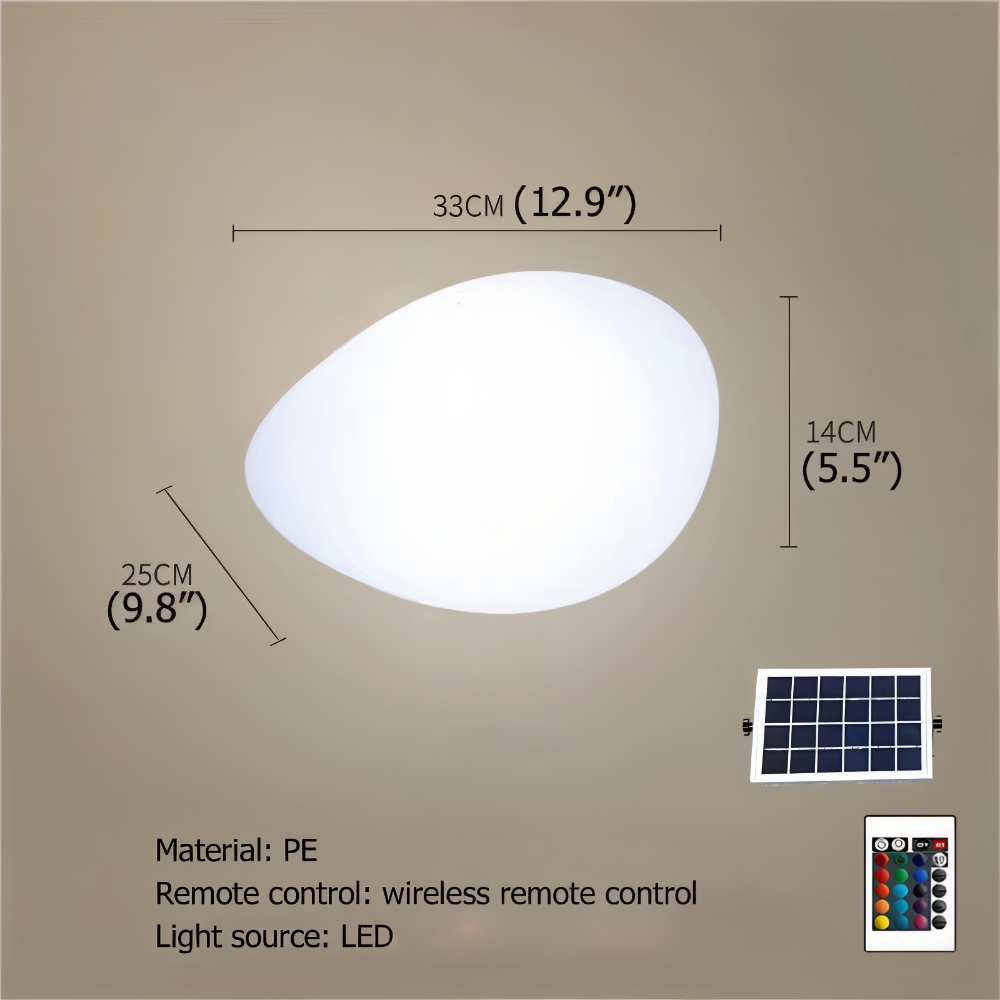 Rocklume – Lampe de jardin LED réaliste avec énergie solaire