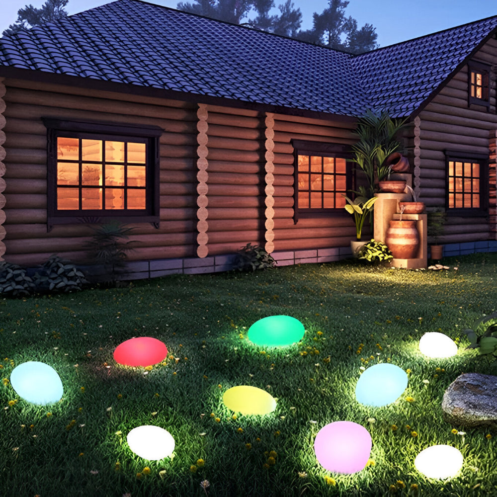 Rocklume – Lampe de jardin LED réaliste avec énergie solaire