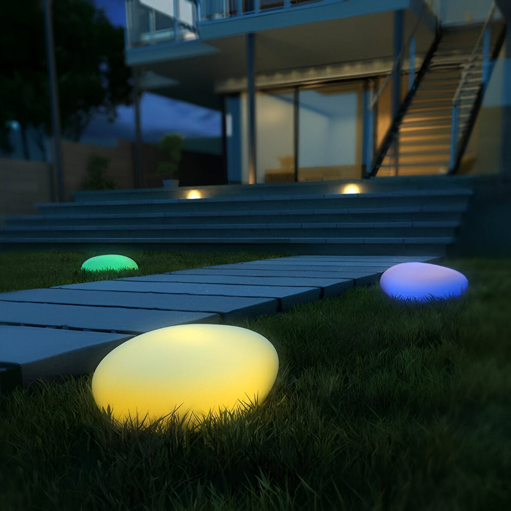 Rocklume – Lampe de jardin LED réaliste avec énergie solaire