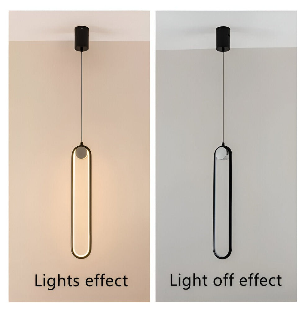 Lampe de plafond LED Lang en aluminium noir – design minimaliste et élégant